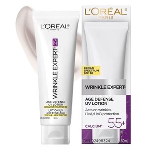 L'Oréal Wrinkle Expert Age Defense UV Lotion 55+